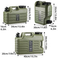 Portable Camping Water Storage Bucket with Faucet - 18.5 Litre, Army Green - view 4