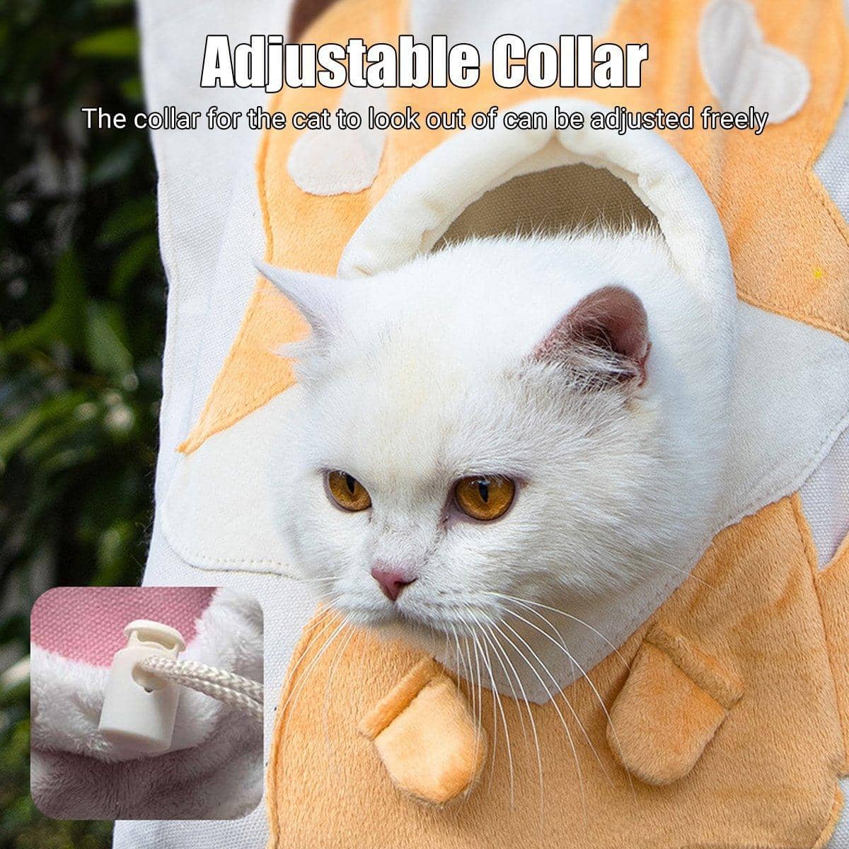 Portable Canvas Pet Carrier Bag for Cats and Small Dogs - Blue Panda Design - view 5