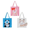 Portable Canvas Pet Carrier Bag for Cats and Small Dogs - Pink Rabbit Design - view 2