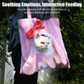 Portable Canvas Pet Carrier Bag for Cats and Small Dogs - Pink Rabbit Design - view 4