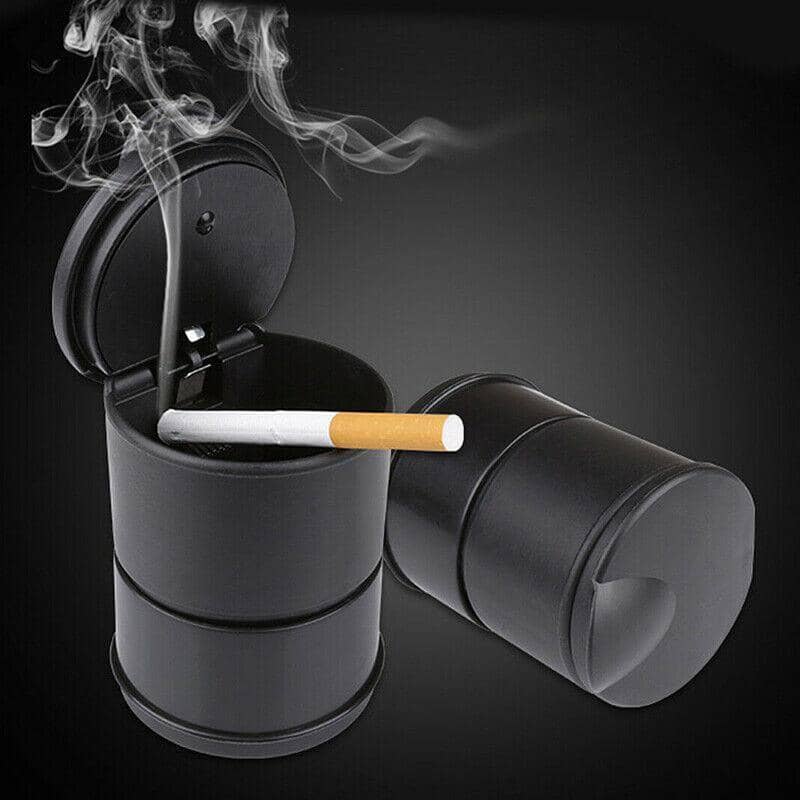 Portable Car Ashtray with LED Light, Pack of 2 - Black - view 3