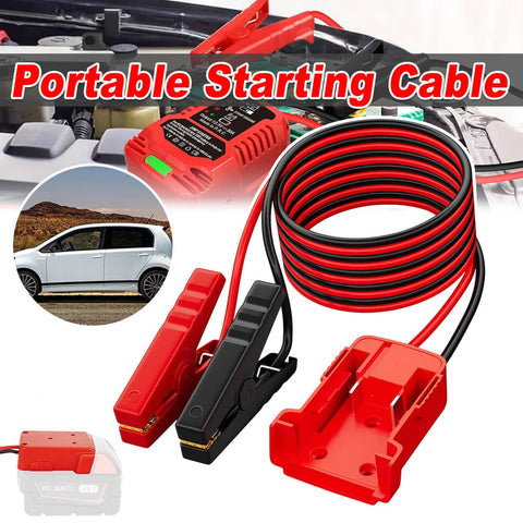 Portable Car Jump Starter Cable, 1.8 m Emergency Jump Leads