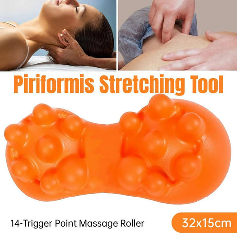 Portable Cervical Neck and Shoulder Massage Pillow - Orange