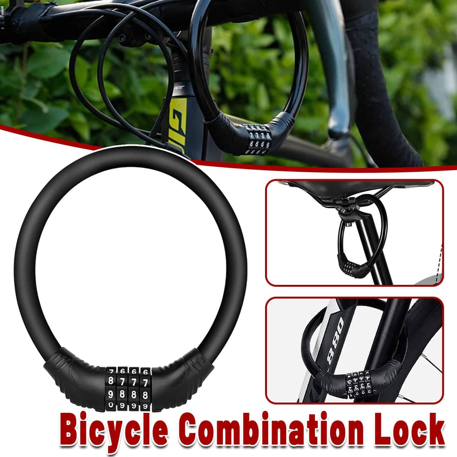 Portable Circular Combination Bike Lock for Bicycles and Motorcycles