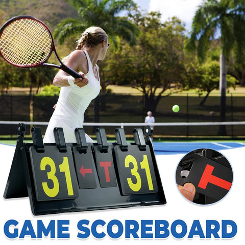 Portable Competition Scoreboard for Basketball and Volleyball, Black
