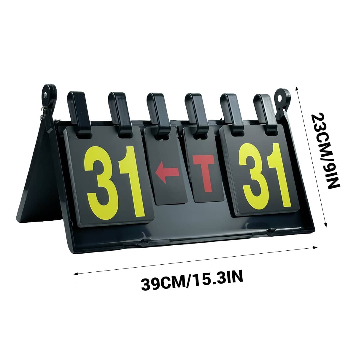 Portable Competition Scoreboard for Basketball and Volleyball, Black - view 3