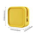Portable Cosmetic Bag, Travel Toiletry Organiser - Yellow, 12.5 x 12.5 x 6.5cm - view 3
