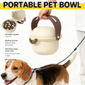 Portable Dog and Cat Travel Bowl, Double Pet Food and Water Bowl