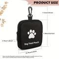 Portable Dog Treat Bag with Leak-Proof Zip Seal - Red - view 4