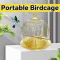 Portable Dome Bird Cage 40 cm Iron Wire with Hanging Hook and Tray for Small Birds