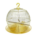 Portable Dome Bird Cage 40 cm Iron Wire with Hanging Hook and Tray for Small Birds - view 2