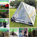Portable Emergency Tent for Hiking and Camping - Silver - view 5