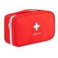 Portable Empty First Aid Bag for Camping and Travel - Red