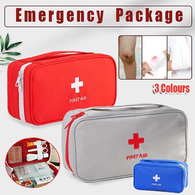 Portable Empty First Aid Bag for Camping and Travel - Red - view 2