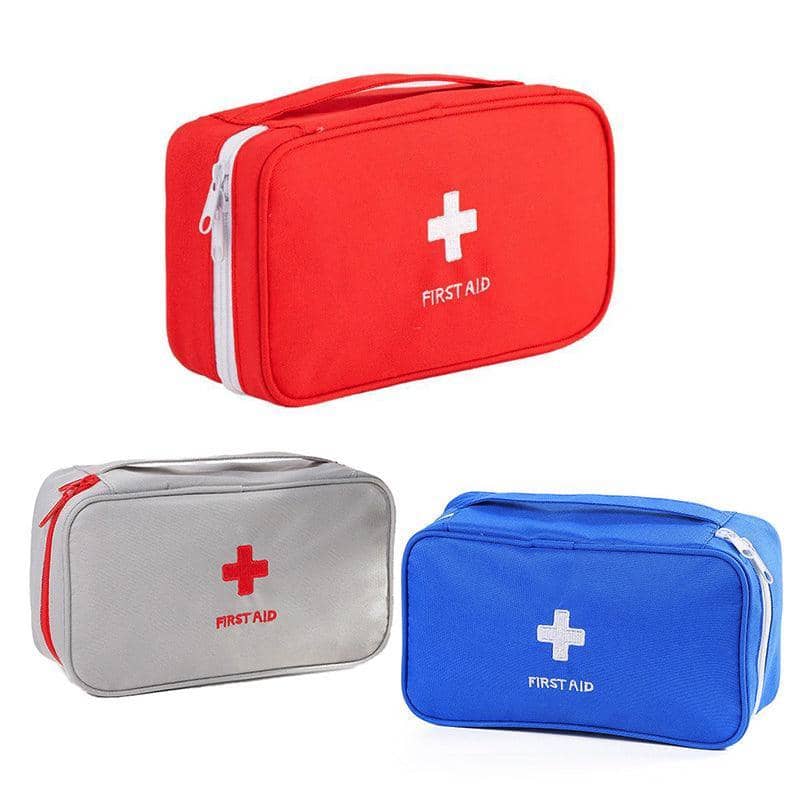 Portable Empty First Aid Bag for Camping and Travel - Red - view 3