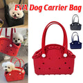 Portable EVA Pet Carrier Bag for Cats and Small Dogs - Red - view 2