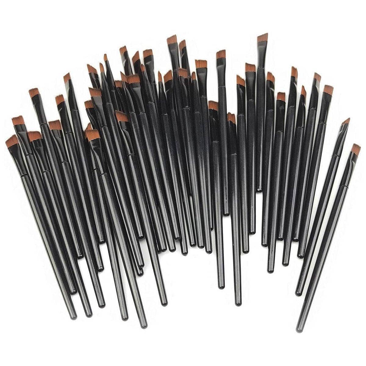 Portable Eyeshadow Blending Brushes 10 cm, Black - Pack of 100 - view 2