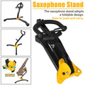Portable Foldable Alto and Tenor Saxophone Stand Non Slip for Music Practice