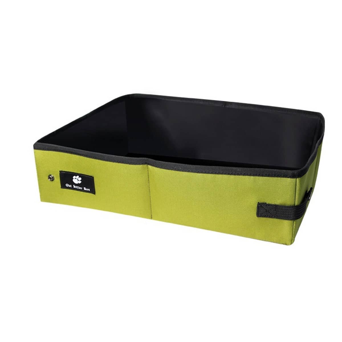 Portable Foldable Cat Litter Box Green Travel Toilet for Cars and Camping - view 2