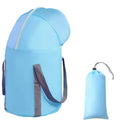 Portable Foldable Foot Soaking Bucket with Zip Lid - Sky Blue