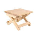 Portable Foldable Low Stool Solid Wood Space Saving for Home and Outdoor Use - view 2