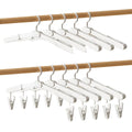 Portable Foldable Plastic Hangers, Pack of 5 - No Clothes Clip - view 3