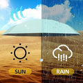 Portable Foldable Umbrella with Zipper Storage Bag - Blue - view 5
