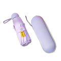 Portable Foldable Umbrella with Zipper Storage Bag - Purple