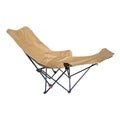 Portable Folding Adjustable Camping Recliner Chair - Khaki