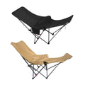 Portable Folding Adjustable Camping Recliner Chair - Khaki - view 3