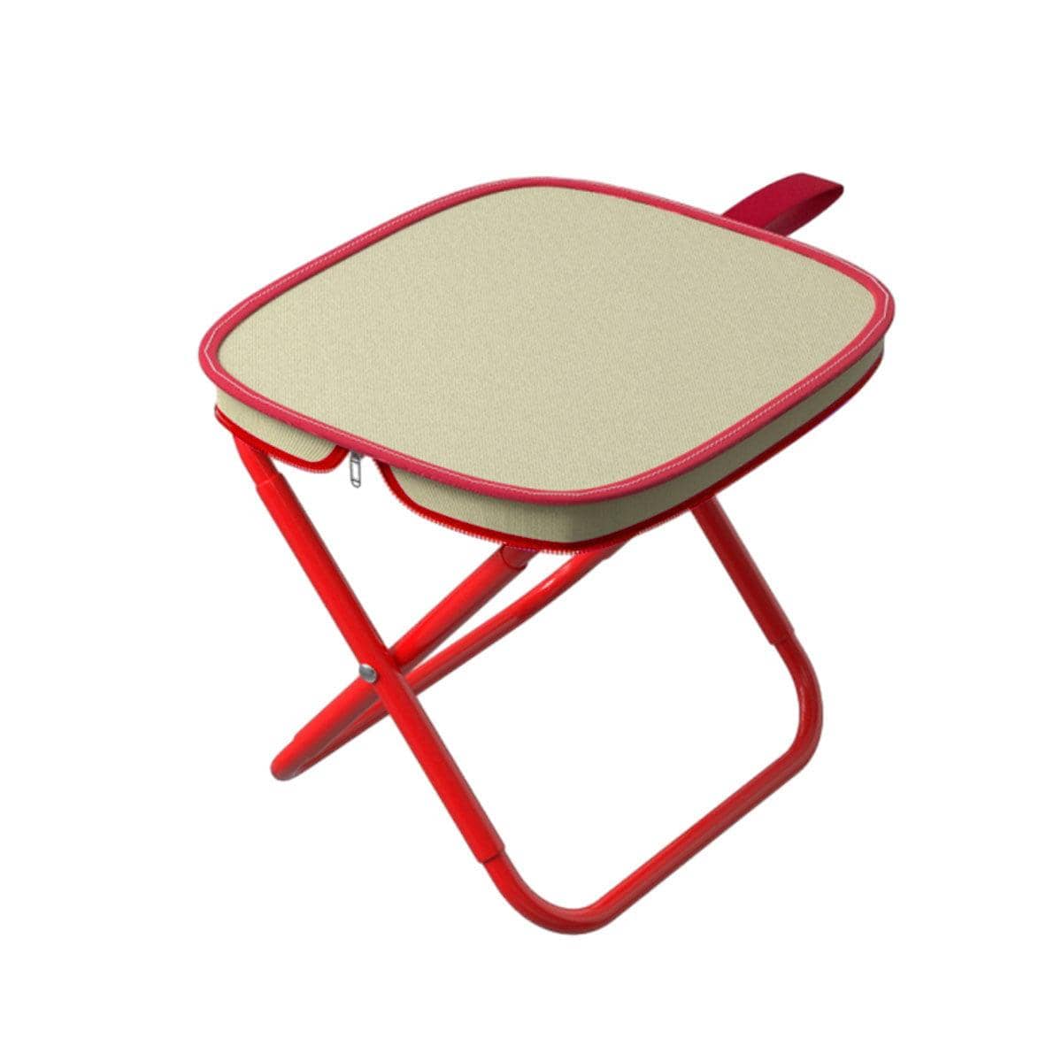 Portable Folding Camping Stool Outdoor Bench with Carry Bag - Medium 26 x 23 x 26 cm