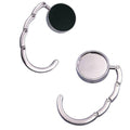 Portable Folding Handbag Hook, Silver Zinc Alloy Table Bag Hanger - view 2