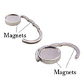Portable Folding Handbag Hook, Silver Zinc Alloy Table Bag Hanger - view 3