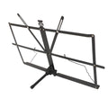 Portable Folding Music Stand, Black Metal Desktop Book and Sheet Holder - view 2