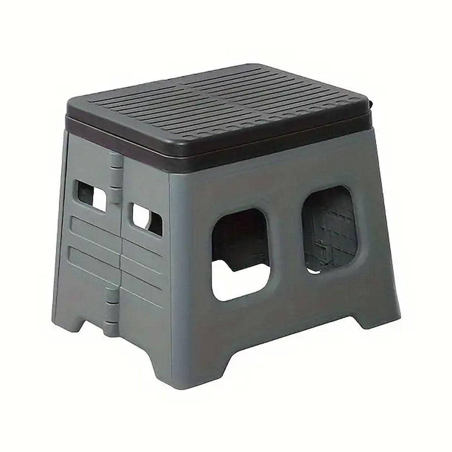 Portable Folding Outdoor Travel Toilet for Camping and Hiking - Grey
