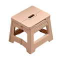 Portable Folding Plastic Stool, Lightweight for Camping and Picnics - Pink