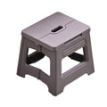 Portable Folding Plastic Stool, Lightweight for Camping and Picnics - Purple Grey