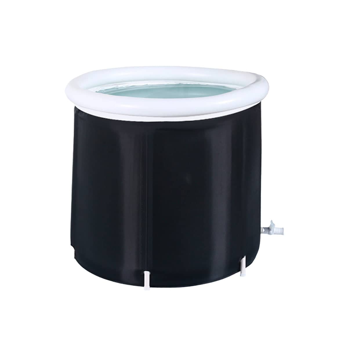 Portable Folding Soaking Tub 75 x 75 cm with Inflatable Rim - view 2