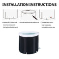 Portable Folding Soaking Tub 75 x 75 cm with Inflatable Rim - view 5