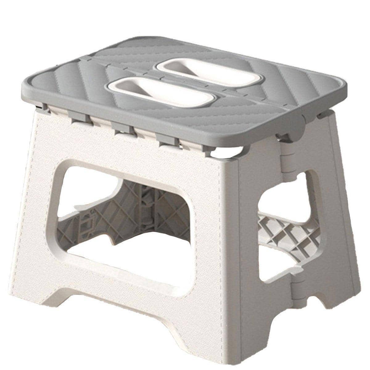 Portable Folding Stool for Camping and Fishing - Grey