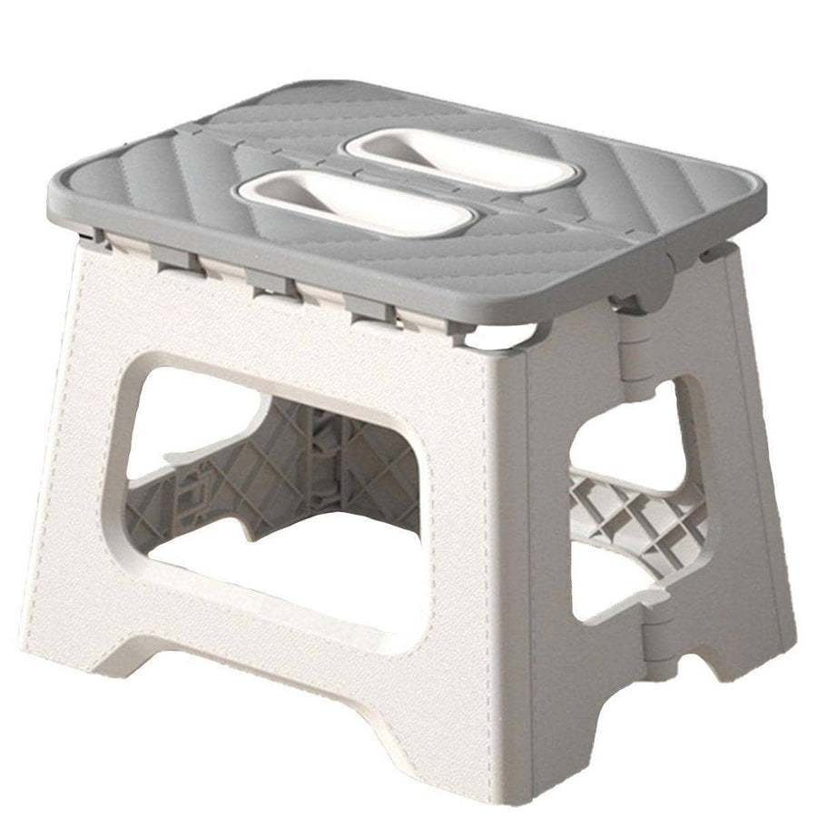 Portable Folding Stool for Camping and Fishing - Grey