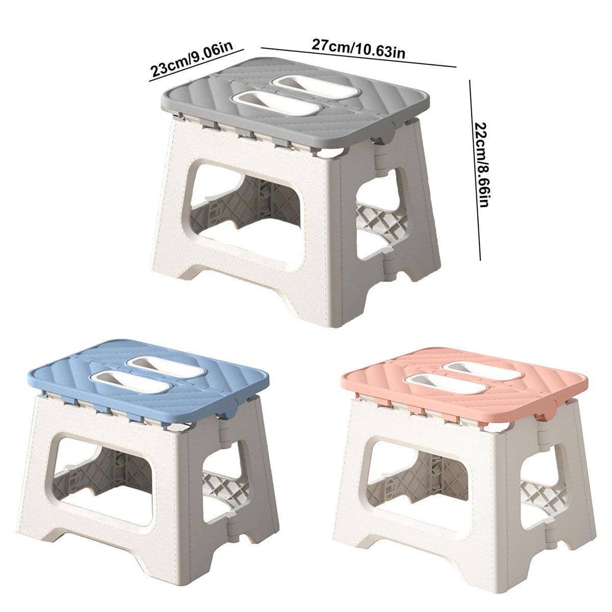 Portable Folding Stool for Camping and Fishing - Grey - view 4