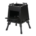 Portable Folding Wood Burning Camping Stove, Windproof for Outdoor BBQ - view 2
