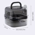 Portable Hamster Travel Carrier - Pink, Clear View Breathable Cage - view 4