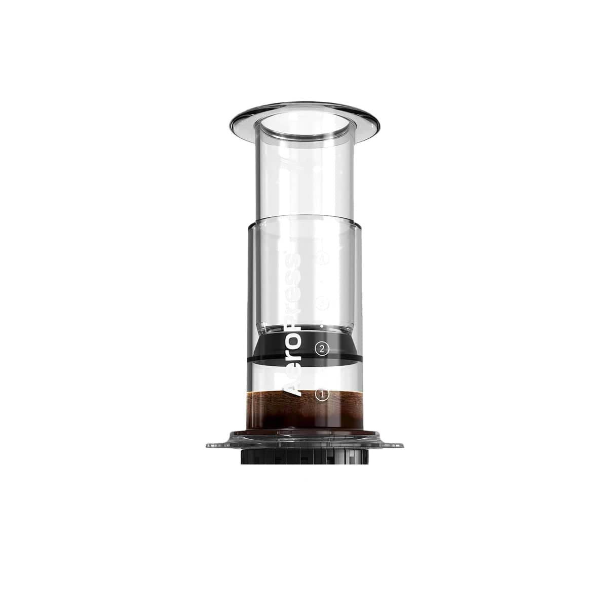 Portable Hand Press Coffee Maker, 1-4 Cups - Clear PC
