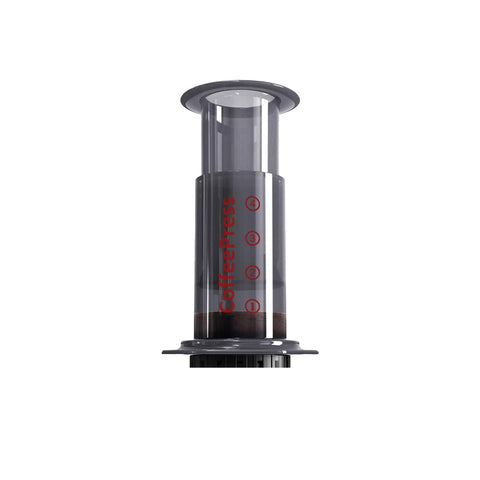 Portable Hand Press Coffee Maker, 1-4 Cups - Grey PP