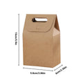 Portable Kraft Paper Gift Boxes with Handle, Set of 50 for Birthdays and Holidays - view 3