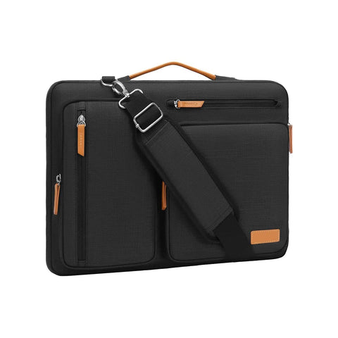 Portable Laptop Shoulder Bag, Oxford Cloth - Black