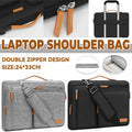 Portable Laptop Shoulder Bag, Oxford Cloth - Black - view 2