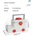 Portable Medicine Storage Box, Two-Layer First Aid Organiser - Grey - view 4